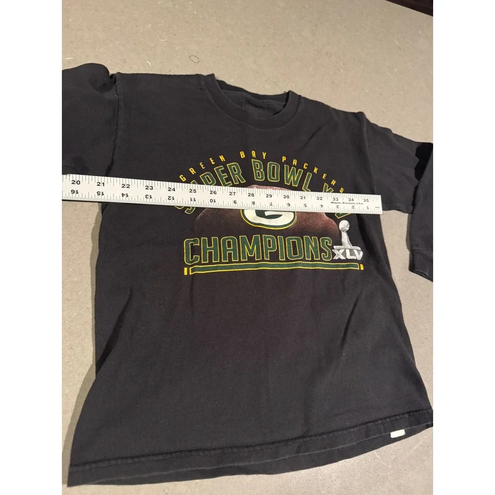 Green Bay Packers Super Bowl XLV Champions Long Sleeve T Shirt‎ Kids Size Large